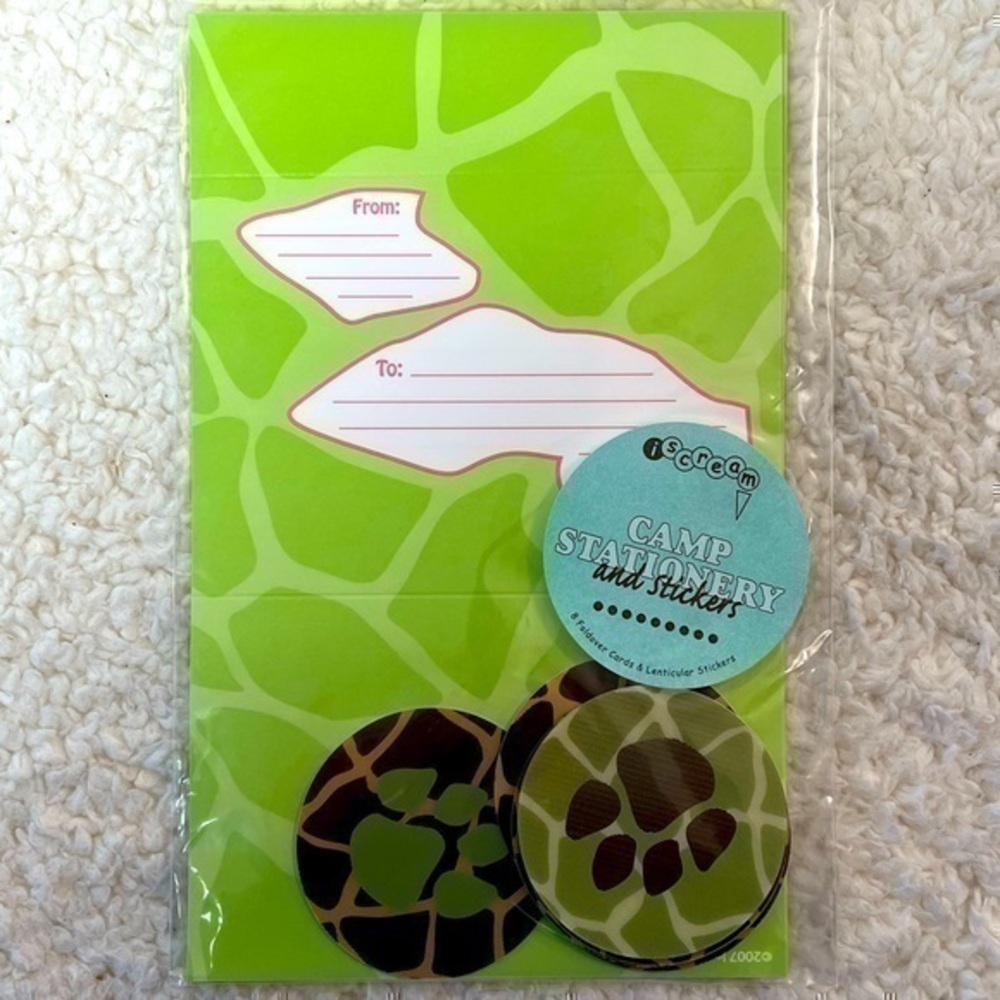 IScream “Camp” Stationery & Lenticular Stickers